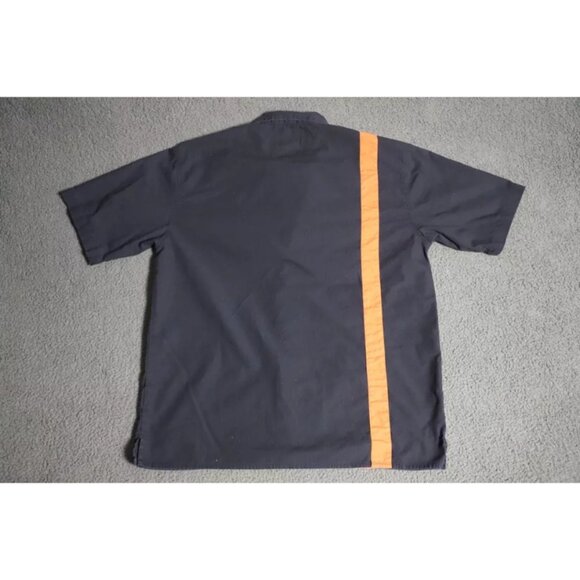 Harley-Davidson Button Up Shirt Men L Black Motorcycles Mechanic Logo Embroidery - Picture 6 of 9